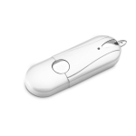 USB Stick mit gummierter Oberfläche und abgerundeten Kanten farbe weiß