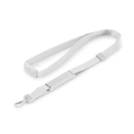 USB Lanyard aus Polyester mit Griff am Ende farbe weiß