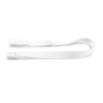 USB Lanyard aus Polyester mit Griff am Ende farbe weiß