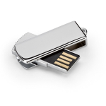 Ausziehbarer Metall USB Stick in Chromoptik farbe silber