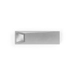 Mini Aluminium USB Stick in satiniertem Chrom farbe glänzendes silber