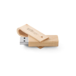 Ausziehbarer und drehbarer USB Stick aus Ahornholz, personalisierbarer farbe holzton