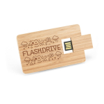 Personalisierbare USB Karte aus Bambusholz, personalisierbar farbe natürliche farbe