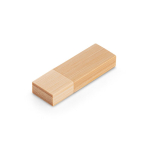 Personalisierbar USB Stick mit Bambusholzgehäuse und Schutzkappe farbe natürliche farbe