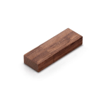 Personalisierbar USB Stick mit Walnussholzgehäuse und Schutzkappe farbe dunkler holzton