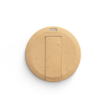 Personalisierbarer runder USB Stick aus Weizenfaser und Kunststoff farbe natürliche farbe