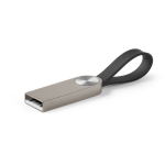 Personalisierbarer Metall USB Stick mit Silikongriff farbe silber