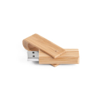 Personalisierbarer drehbarer USB Stick aus Bambusholz farbe natürliche farbe