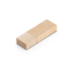 Personalisierbarer drehbarer USB Stick aus Bambus oder Ahornholz farbe holzton
