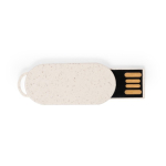Personalisierbarer ultraflacher USB Stick aus Weizenstroh farbe natürliche farbe