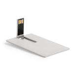 Personalisierbare ultraflache USB Karte aus Weizenstroh farbe beige