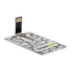 Personalisierbare ultraflache USB Karte aus Weizenstroh farbe beige