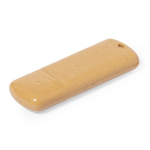 Ökologischer USB Stick aus Weizenstroh, personalisierbar, quadratisch farbe natürliche farbe