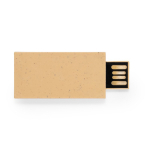 Ökologischer USB Stick aus Weizenstroh, personalisierbar, quadratisch farbe natürliche farbe