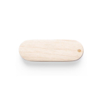Personalisierbar schlanker drehbarer USB Stick mit Holzgehäuse farbe heller holzton