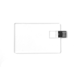 Transparente USB Karte, beidseitig personalisierbar farbe rotbraun