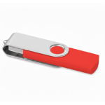 Personalisierbarer USB Stick mit doppeltem USB und Micro USB Anschluss farbe rot