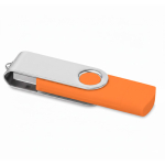 Personalisierbarer USB Stick mit doppeltem USB und Micro USB Anschluss farbe orange