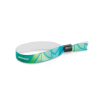 Lanyard-Armband aus Polyester zur Sublimation, Sicherheitsverschluss farbe weiß
