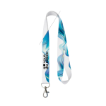 Sublimations-Lanyard in Vollfarbe, nach Maß aus Europa farbe weiß Ansicht mit Druckbereich