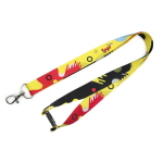 Vollfarb-Lanyard mit Sicherheitsverschluss aus Europa farbe weiß