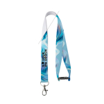 Vollfarb-Lanyard mit Sicherheitsverschluss aus Europa farbe weiß Ansicht mit Druckbereich