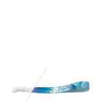 Polyester-Stoffarmband für Vollfarb-Sublimation farbe weiß Ansicht mit Druckbereich
