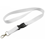 Vollfarb-Lanyard mit Schnalle nach Maß aus Europa farbe weiß