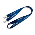 Vollfarb-Lanyard mit Doppelhaken nach Maß aus Europa farbe weiß