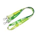 Vollfarb-Lanyard mit Doppelhaken nach Maß aus Europa farbe weiß
