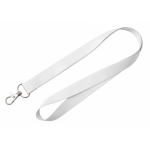 RPET-Lanyard in Vollfarbdruck, nach Mass, hergestellt in Europa farbe weiß