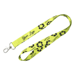 RPET-Lanyard in Vollfarbdruck, nach Mass, hergestellt in Europa farbe weiß