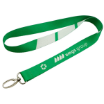 RPET-Lanyard in Vollfarbdruck, nach Mass, hergestellt in Europa farbe weiß