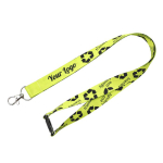 RPET-Lanyard mit Sicherheitsverschluss aus Europa farbe weiß