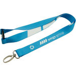 RPET-Lanyard mit Sicherheitsverschluss aus Europa farbe weiß