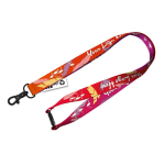RPET-Lanyard mit Sicherheitsverschluss aus Europa farbe weiß
