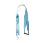 RPET-Lanyard mit Sicherheitsverschluss aus Europa farbe weiß Ansicht mit Druckbereich