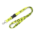 RPET-Lanyard mit Schnalle nach Maß aus Europa farbe weiß