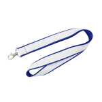 Doppellagiges Vollfarb-Lanyard nach Maß aus Europa farbe blau
