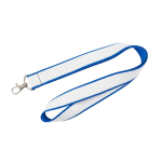 Doppellagiges Vollfarb-Lanyard nach Maß aus Europa farbe cyan-blau