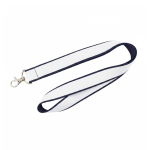 Doppellagiges Vollfarb-Lanyard nach Maß aus Europa farbe dunkelblau