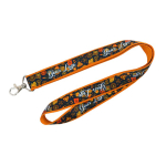 Doppellagiges Vollfarb-Lanyard nach Maß aus Europa farbe dunkelorange
