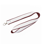 Doppellagiges Vollfarb-Lanyard nach Maß aus Europa farbe granatrot
