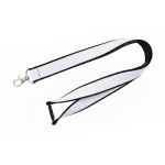 Doppellagiges Custom-Lanyard mit Sicherheitsverschluss EU farbe schwarz