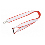 Doppellagiges Custom-Lanyard mit Sicherheitsverschluss EU farbe rot