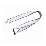 Doppellagiges Custom-Lanyard mit Sicherheitsverschluss EU farbe grau