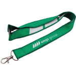 Doppellagiges Custom-Lanyard mit Sicherheitsverschluss EU farbe grün