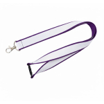 Doppellagiges Custom-Lanyard mit Sicherheitsverschluss EU farbe violett