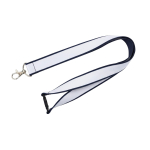 Doppellagiges Custom-Lanyard mit Sicherheitsverschluss EU farbe dunkelblau