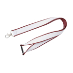 Doppellagiges Custom-Lanyard mit Sicherheitsverschluss EU farbe granatrot